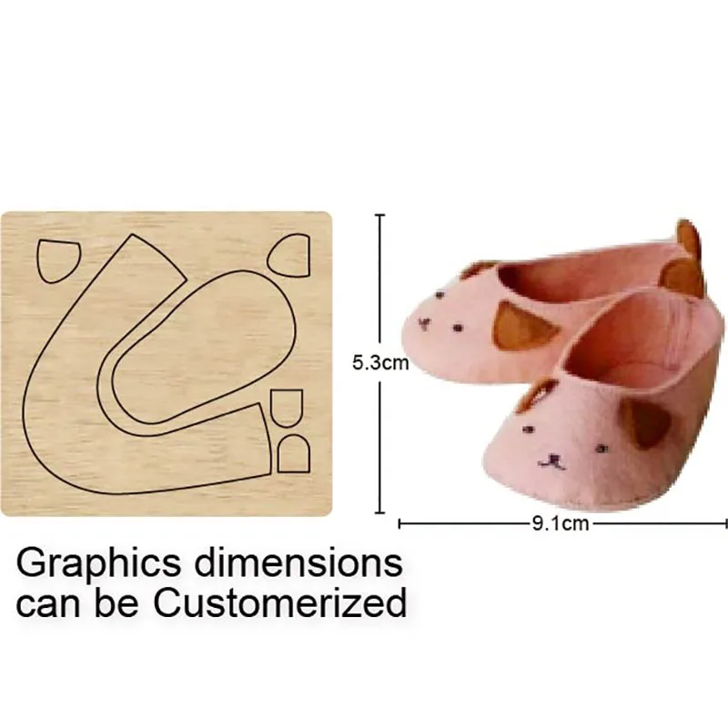 shoes DIY moulds die cut accessories wooden cutting dies Suitable for common die-cutting machines in the market | Дом и сад