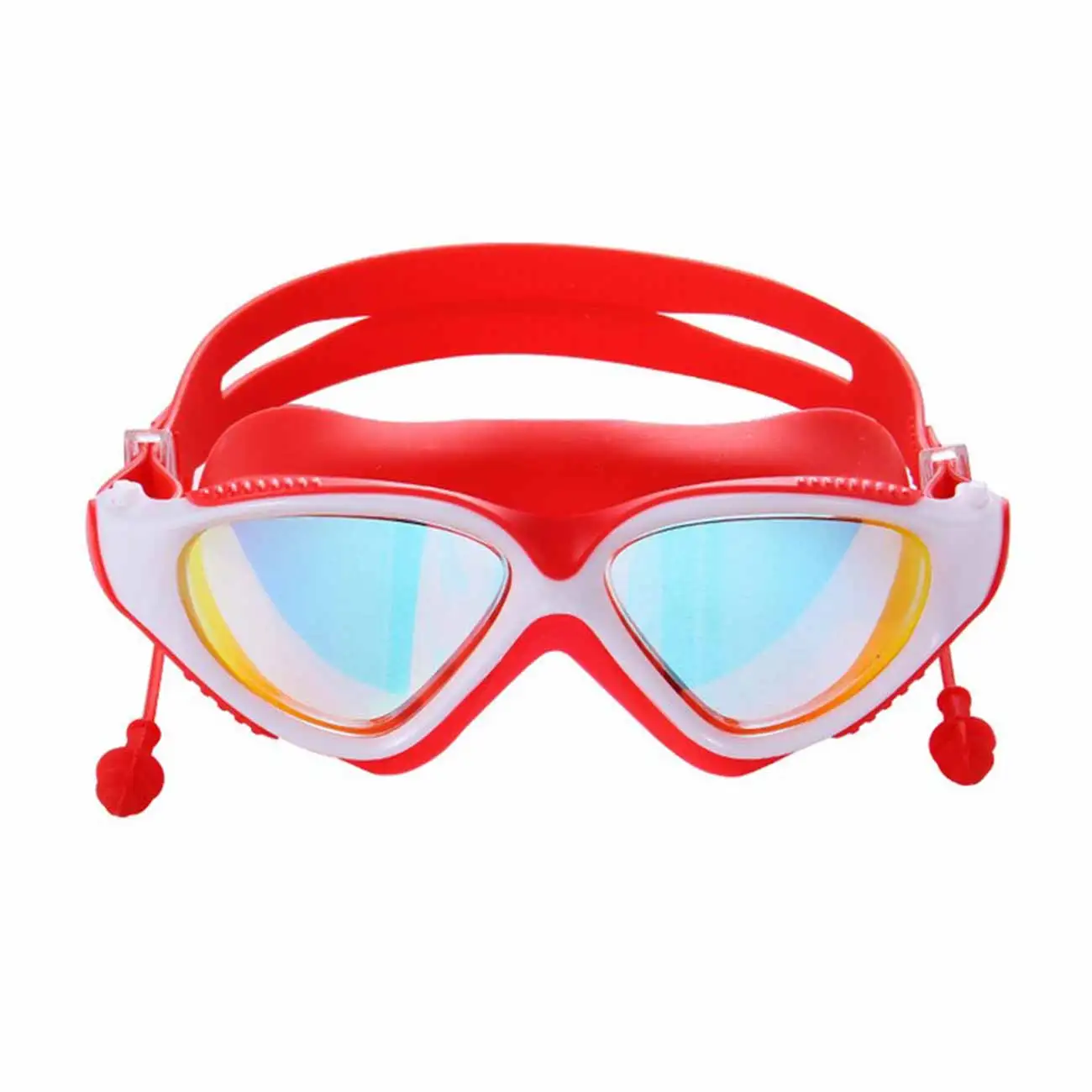 

Silicone Swimsuit Glasses Electroplating Anti UV Anti fog Swimming Diving Adjustable Swimming Goggles Ladies Men Swimming Goggle