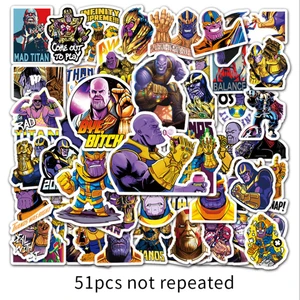 103050pcs thanos stickers luggage school student diary hand ledger motorcycle stationery mobile phone guitar decoration free global shipping