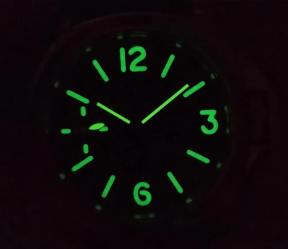 Мужские механические часы 44 мм без логотипа с черным циферблатом | Наручные