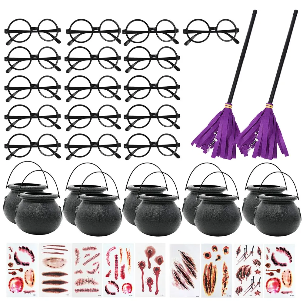 Behogar 37 шт. Хэллоуин сапоги для косплея Партия поддерживает поставки с конфеты