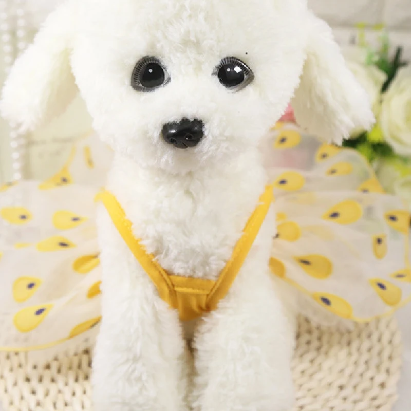 Красивая хлопковая одежда для домашних животных собак с павлином платье