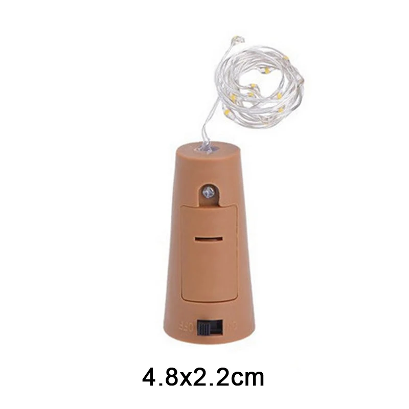 0 75 м 15 светодиодов Стеклянный Винный светодиодный струнный светильник s для