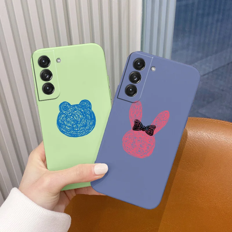 

Bear Avatar Silicone Case For Samsung Galaxy S21 S20 FE S10 S9 Ultra Plus S10e Note 20 ultra 10 9 Plus Soft Phone Back Cover