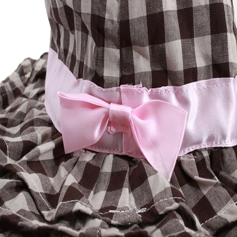 TOU -- детская розовая шляпа с бантом для девочек Модная кофейная в клетку Летняя