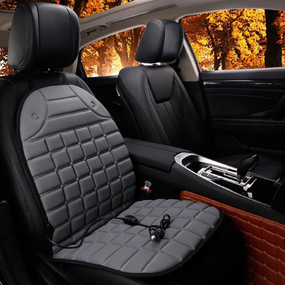 

Auto Seat Heat Cushion Car Heated Seat Backrest With Back Electrically Heated Winter Car Seat heat Chair Pad