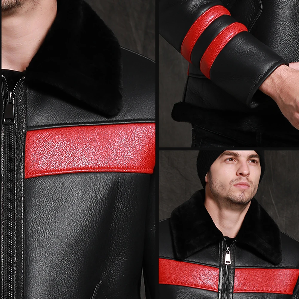 SANI новинка 2019 черная красная подходящая к цвету короткая тонкая мужская