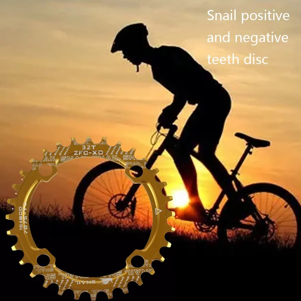 104/96BCD Сверхлегкий Сплав MTB велосипеда велосипедная Звездочка Овальный цикла