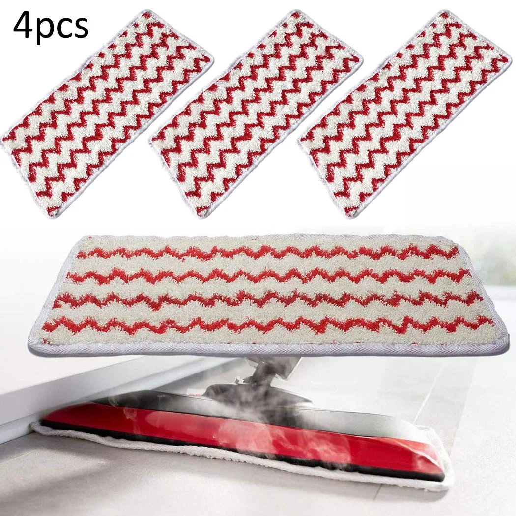 

4pcs Microfiber Pad Replacements Mop Head For Vileda Steam XXL Power Pad Steam Cleaner Cover Washable 45*19cm