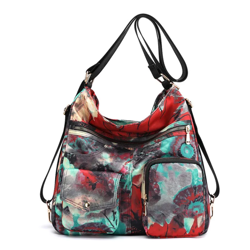 Водонепроницаемая нейлоновая сумка через плечо с принтом граффити для женщин