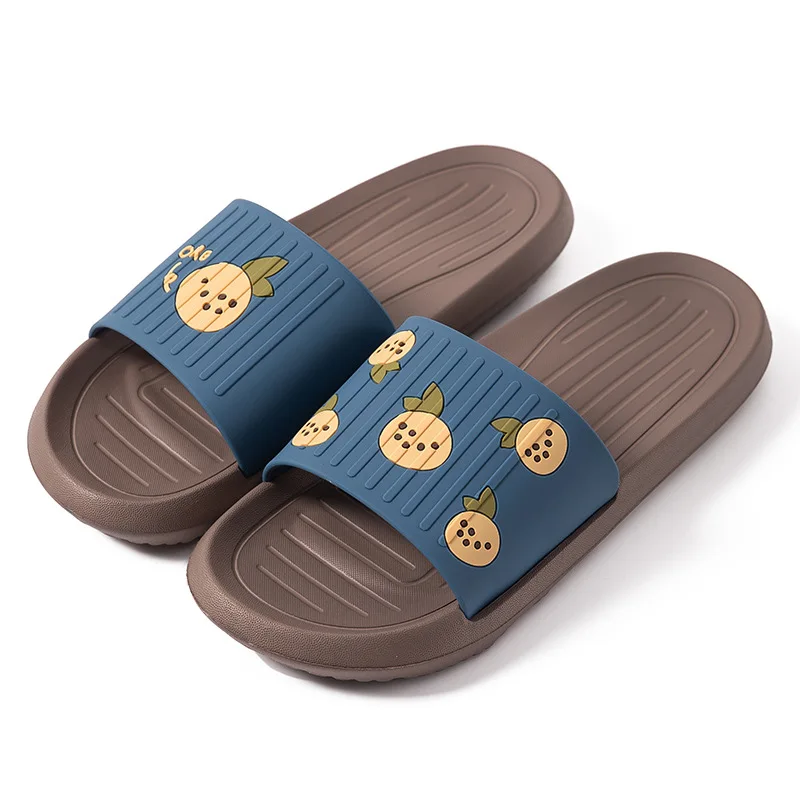 

Summer Strawberry Slippers For Women Cute Fruit Slippers Couples Home Indoor Non-slip Bathroom Thick Bottom Sandals And Slippers