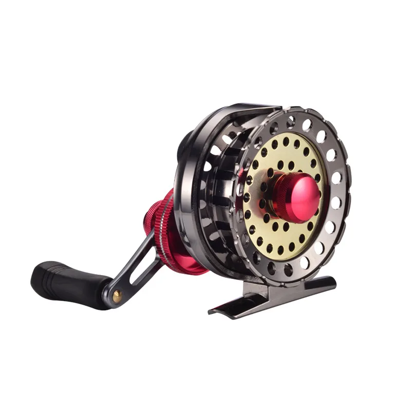 

Full Metal Fly Fishing Reel Ice Speed 2.6:1 Ice Fishing Reel 7+1BB Bait Casting Reel For Light Lure Carp Fish Line Wheel