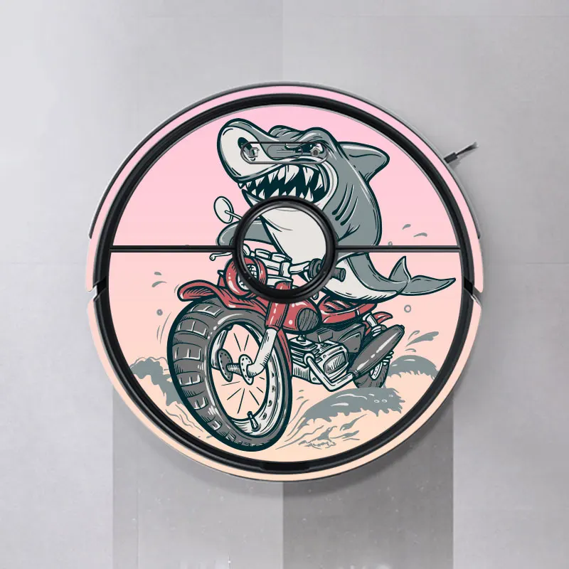 Поставка индивидуальных наклеек в виде акулы для робота-пылесоса xiaomi Roborock S6 T6