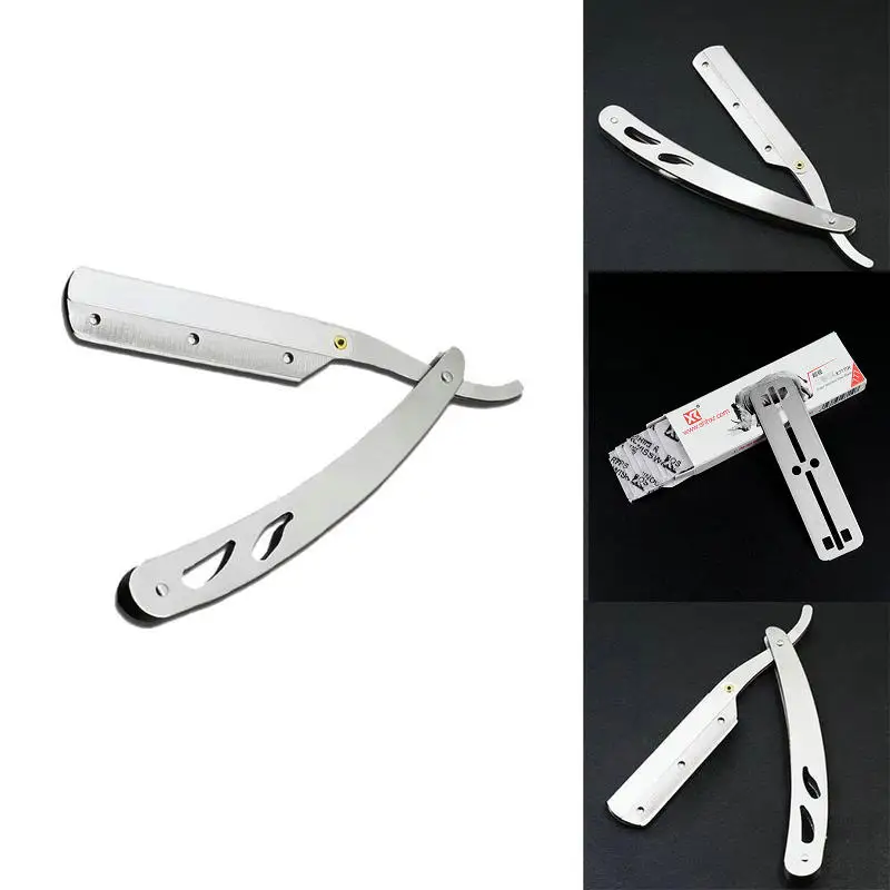 77 Blade For Safety Razor,Traditional Razor Manual Barber Salon Shop Razor  Razor Holder with 10pcs 77 Blade