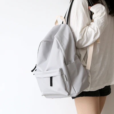 grey big size NuFangU простой классический дизайн Оксфорд корейский стиль женский рюкзак модная сумка для отдыха для девочек школьная Студенческая сумка для книг для подростков - Цвет: grey big size