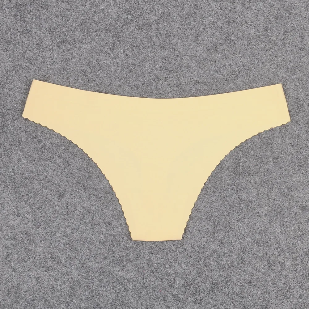 Новинка бесшовное нижнее белье женские сексуальные ледяные шелковые трусики