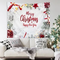 new santa claus snowman hanging tapestry dorm background wall decorative merry christmas festival fabric tapestry decor home