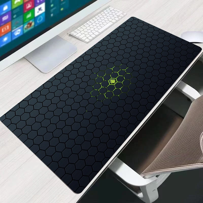

Android system logo DIY Large Persian Carpet Laptop Pc Gamer Keyboard Mousepad Edge White Tassel Rubber Table Mat for Pet