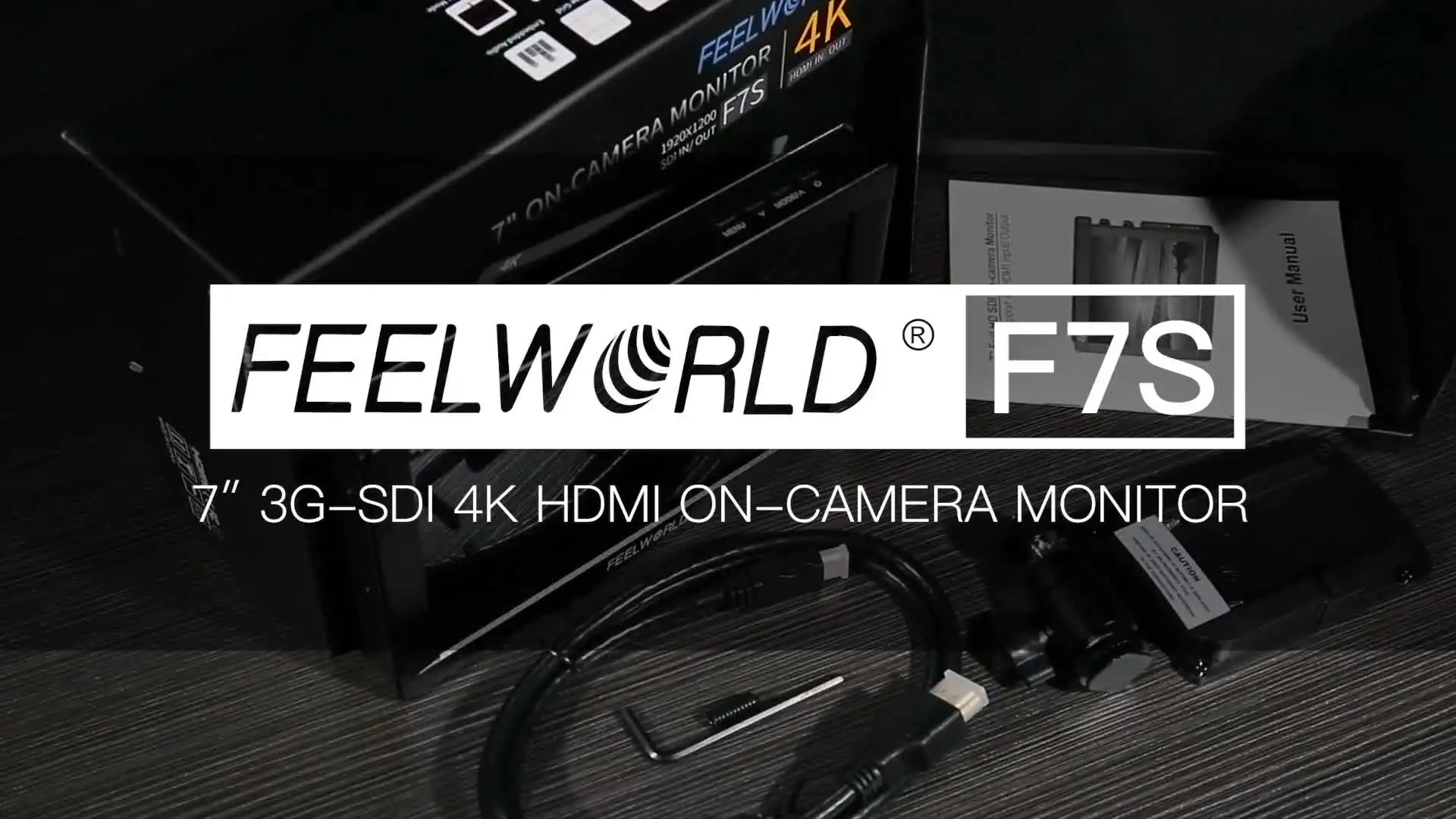 Verkauf FEELWORLD 4K HDMI SDI 1920x1200 IPS Panel Hd Monitor 7 Zoll Für Camcorder F7S