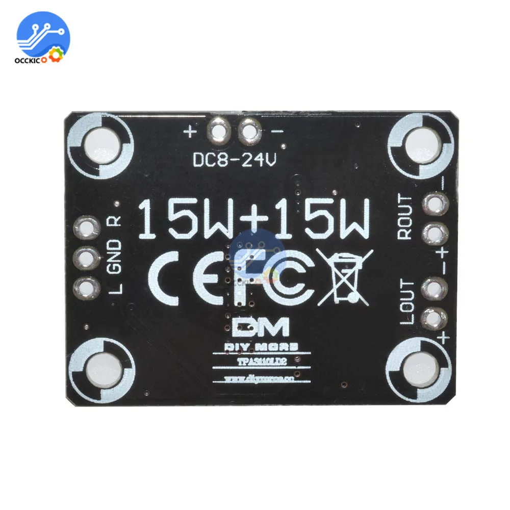 TPA3110 цифровой усилитель плата DC 12V 8 18V 2X15W 3A аудио стерео мощности звуковая