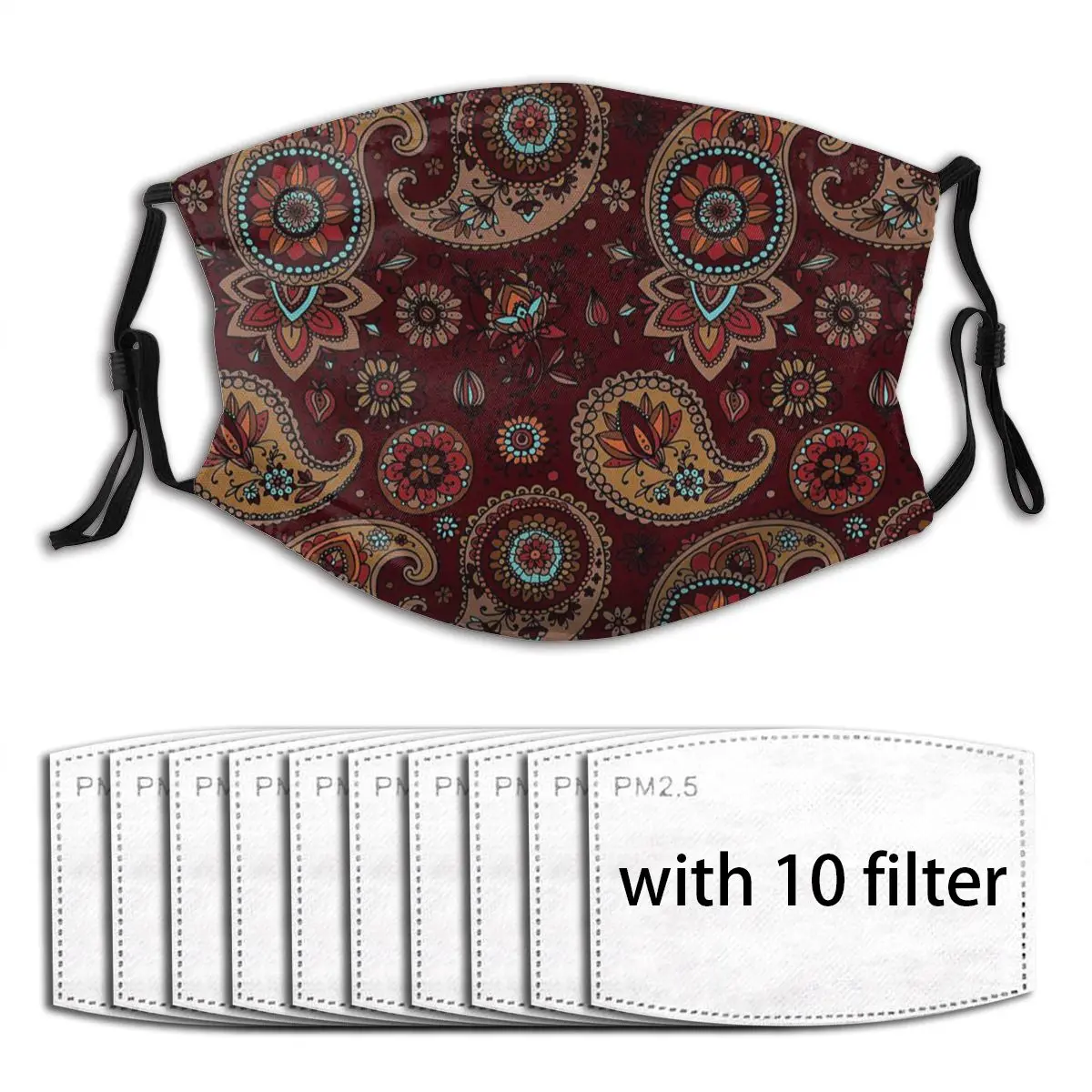 Пылезащитная маска для рта в стиле ретро Южная Африка декоративная защитная с