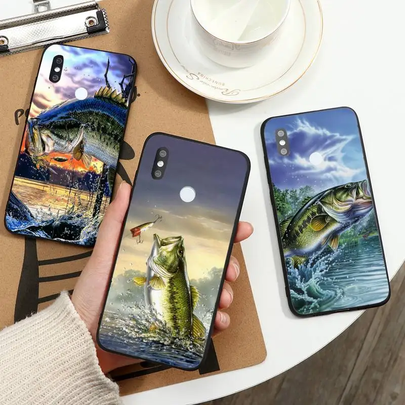 

Hunting Fishing art fish Phone Case For Xiaomi Redmi note 7 8 9 t max3 s 10 pro lite coque funda shell cover