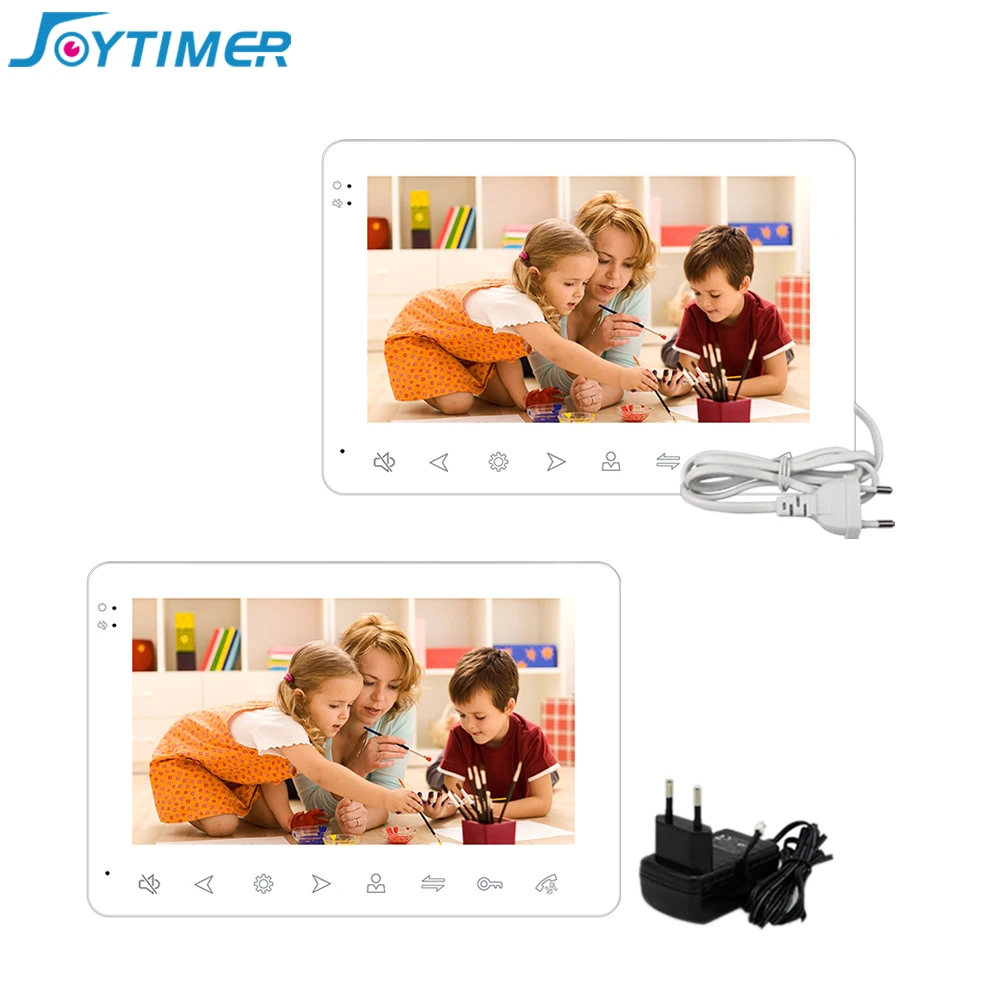 7-дюймовый видеодомофон для дома 4-проводная вилла с дверным звонком 1200TVL