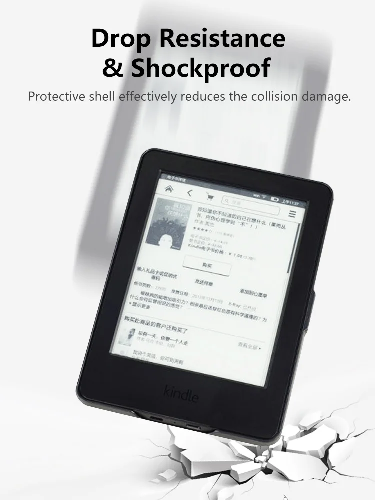Чехол для amazon kindle 7 поколения 6 ''читалка тонкий защитный чехол Чехол+ пленка+ стилус