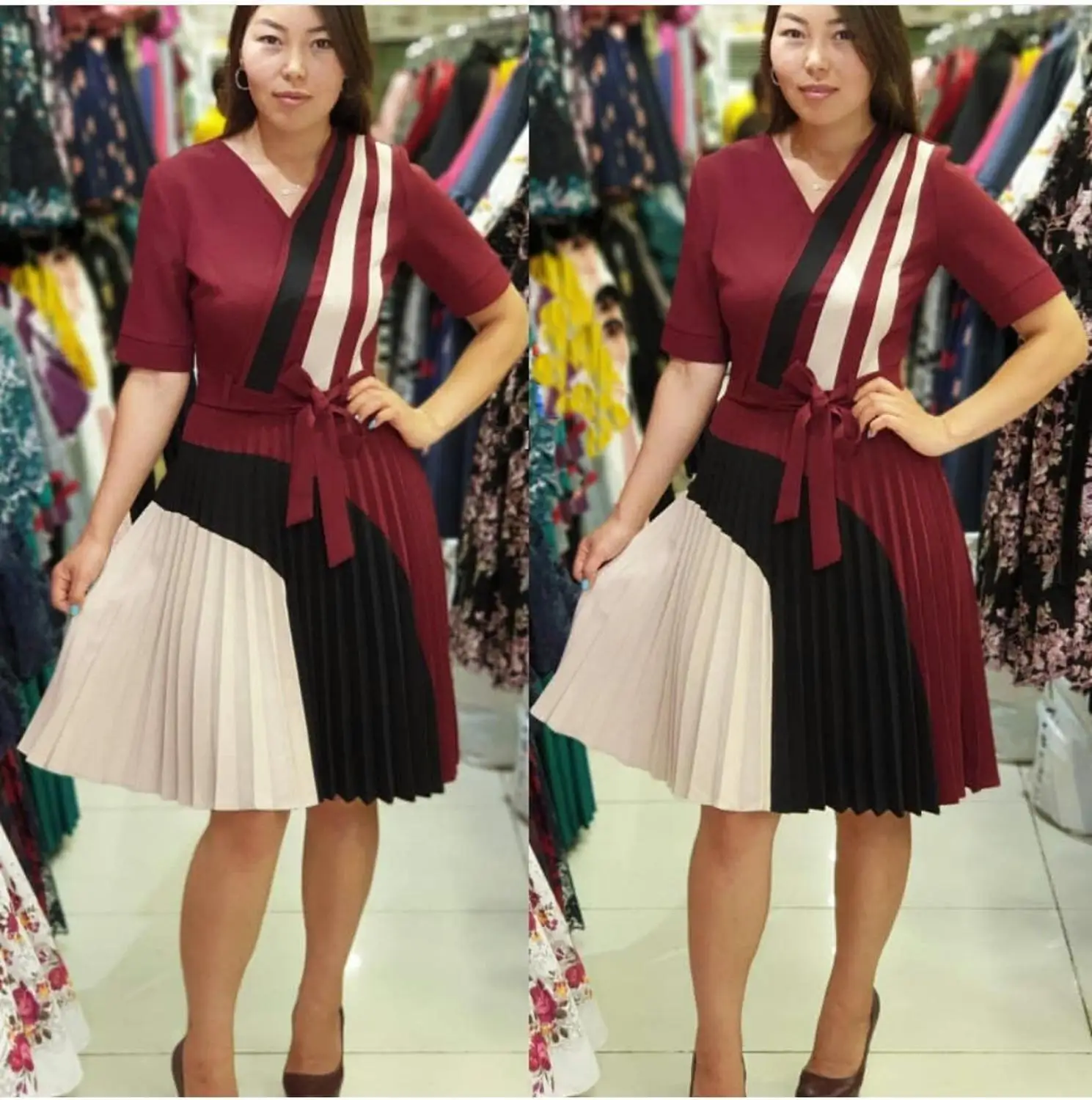 Элегантное Африканское платье Дашики плиссированная юбка базин мусульманская