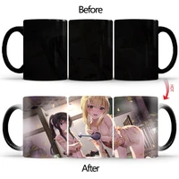 creative drunk girl magic mugchanging coffee mugs heat sensitive reactive ceramic cupcoffee cup office drinkware gift bskt 068