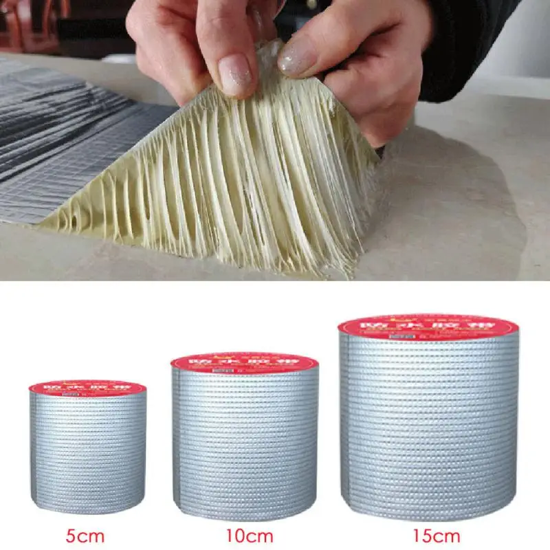 Лента из алюминиевой фольги Бутилкаучуковая самоклеящаяся водонепроницаемая