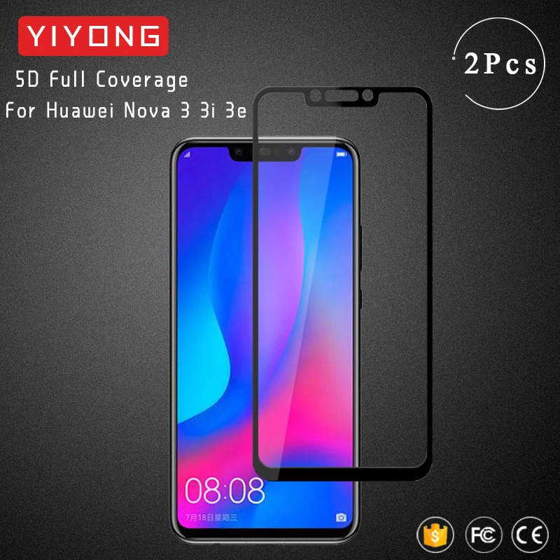 Стекло YIYONG 9D с полным покрытием для Huawei Nova 4E 4 закаленное стекло протектор экрана 3