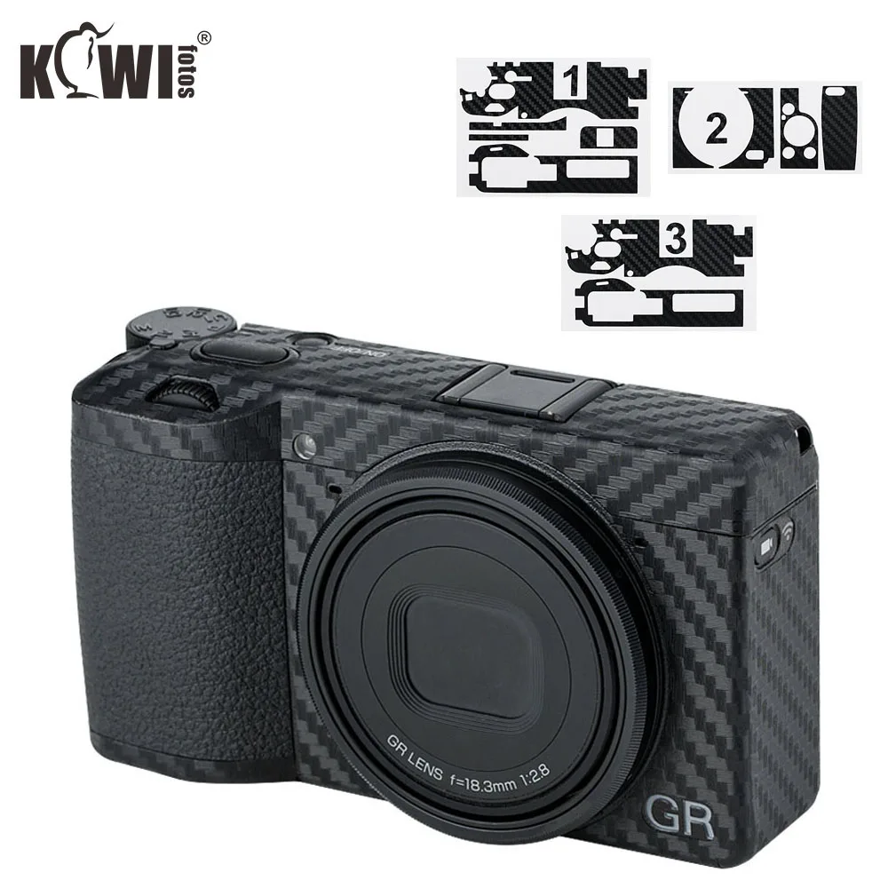 

Anti-Scratch Camera Body Cover 3M Sticker Protector for Ricoh GR III GR3 GR Mark III GRIII Anti-Slide Carbon Fiber Film Skin