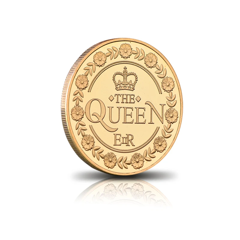 WR Queen Elizabeth II золотые коллекционные монеты оригинал с подарочной коробкой