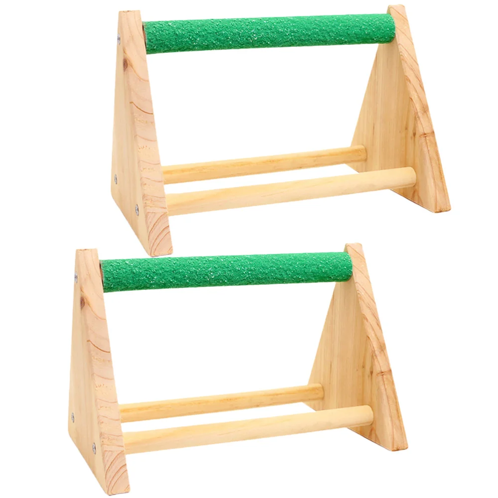 2 шт. переносная пеньковая веревка деревянная палка для попугая птица игрушка