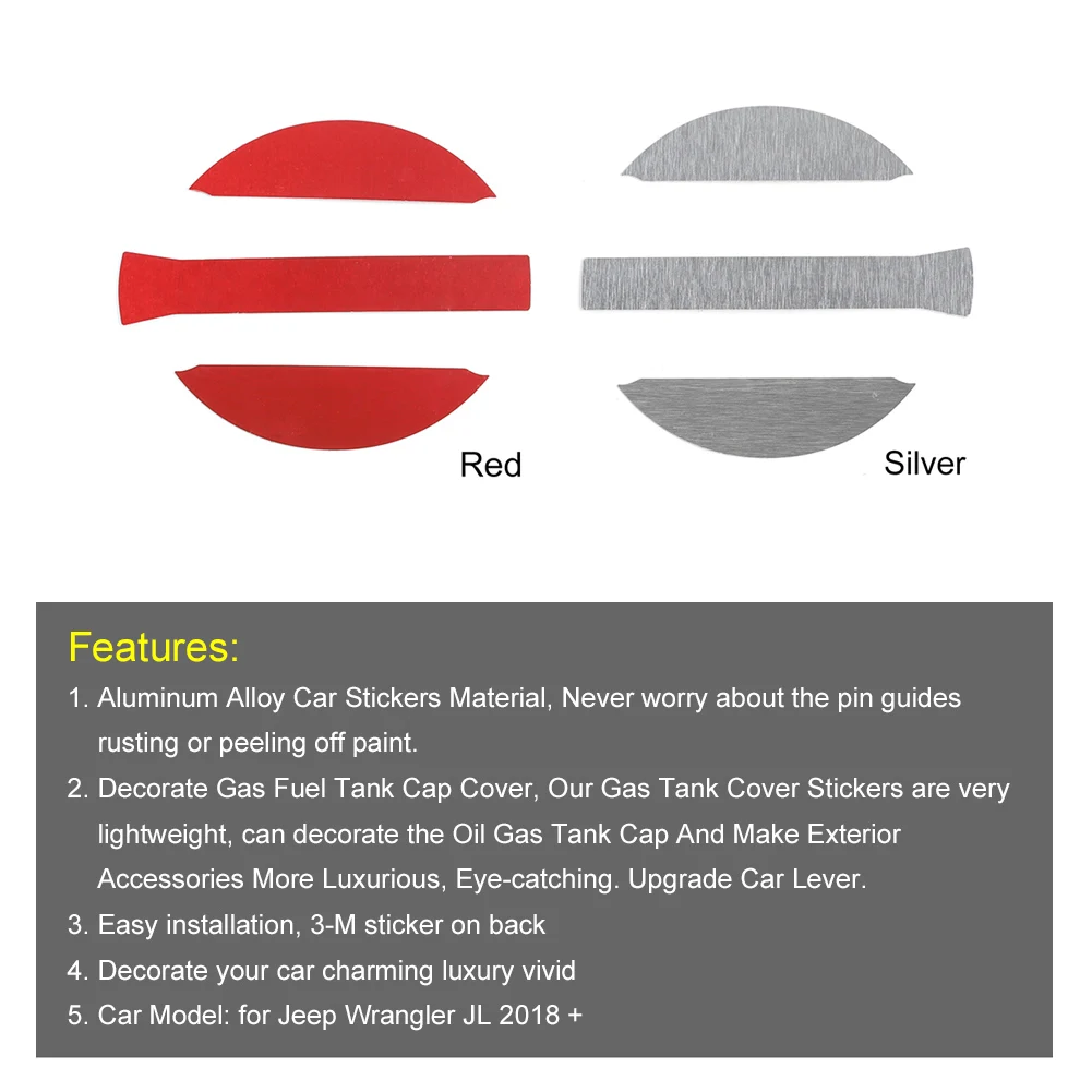 Декоративная крышка для крышки топливного бака автомобиля наклейки Jeep Wrangler JL 2018Up