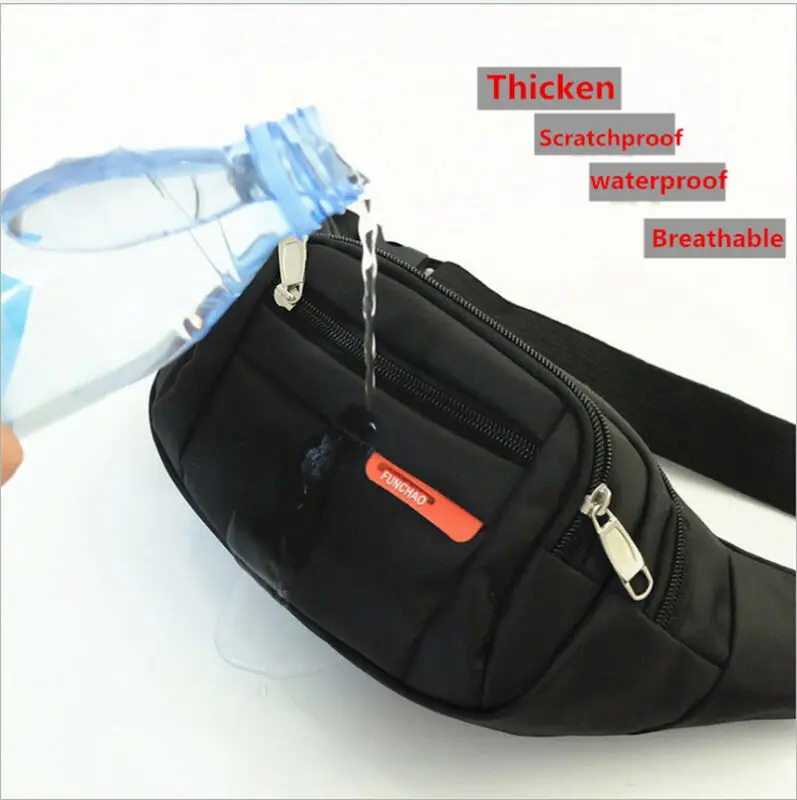 Waterproof Waist Belt Bag Running Jogging Outdoor Pocket Fanny Pack Bum Gym | Багаж и сумки