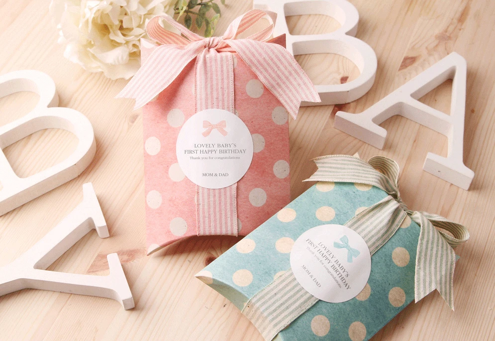 Коробки для подушек коробки в горошек свадебных сувениров 30 шт./лот | Дом и сад