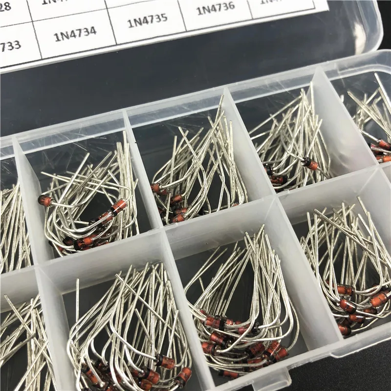 10 значений x20 200 шт. ассортимент стабилитронных диодов электронный комплект 1N4728 ~