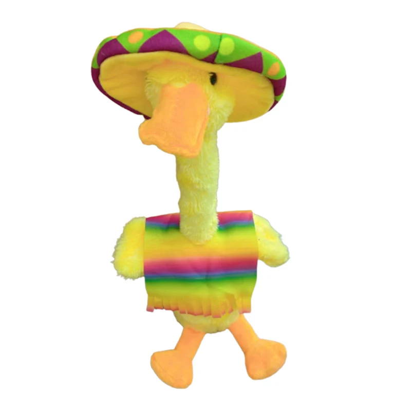 

2020 симпатичная электрическая игрушечная утка, танцующая Мягкая Плюшевая Кукла с животными, новинка, подарок для детей