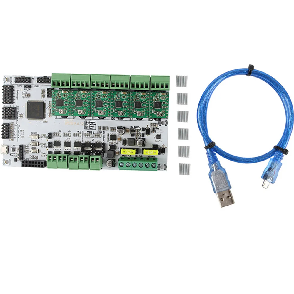 

1 Set RUMBA32 Control Board+6pcs A4988 Stepper Motor Driver Module DIY Upgrade Kit for 3D Printer Accessories