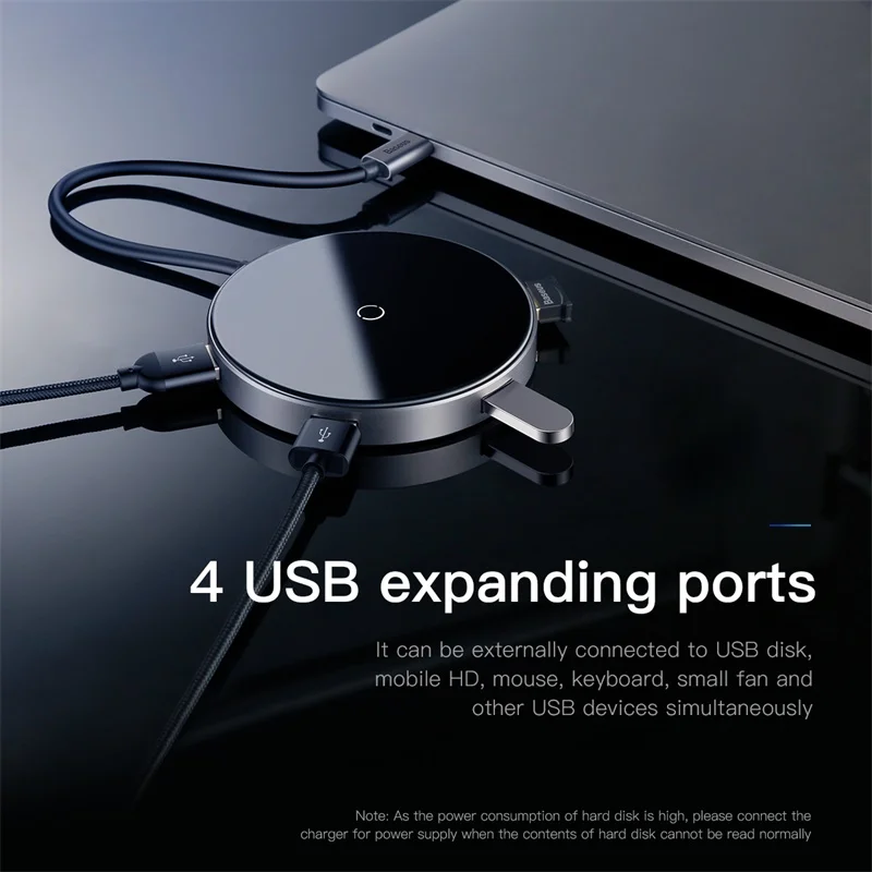 Baseus концентратор USB Type C к HDMI 4k 3 0 Type-c PD Мощность адаптер для MacBook Pro Air Qi
