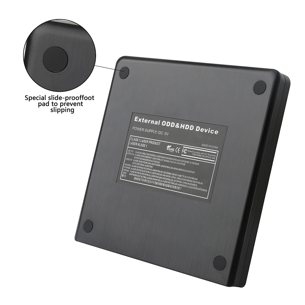 (Без привода) 5 Гбит/с USB 2 0 Внешний DVD CD-ROM RW проигрыватель оптические приводы чехол