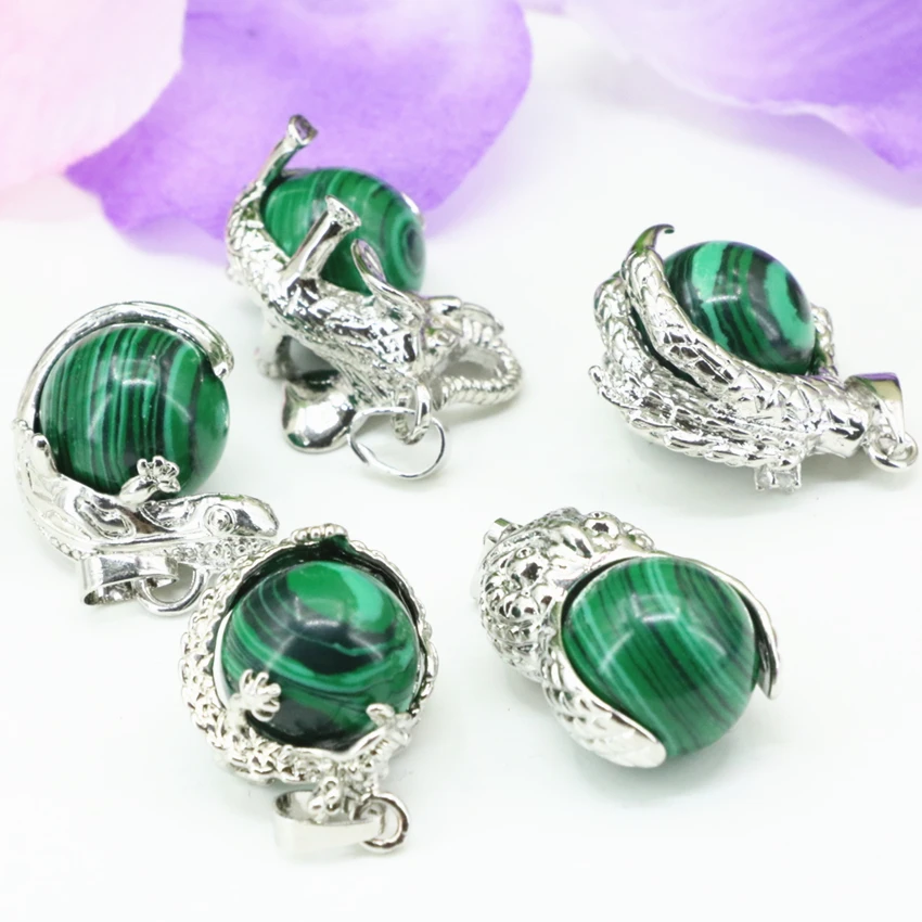 

Pendant Jewelry Fashion Synthesis Malachite Stone Green 5 Shape Charms Pendants Fit Diy Necklace Jewery Findings Making B3302