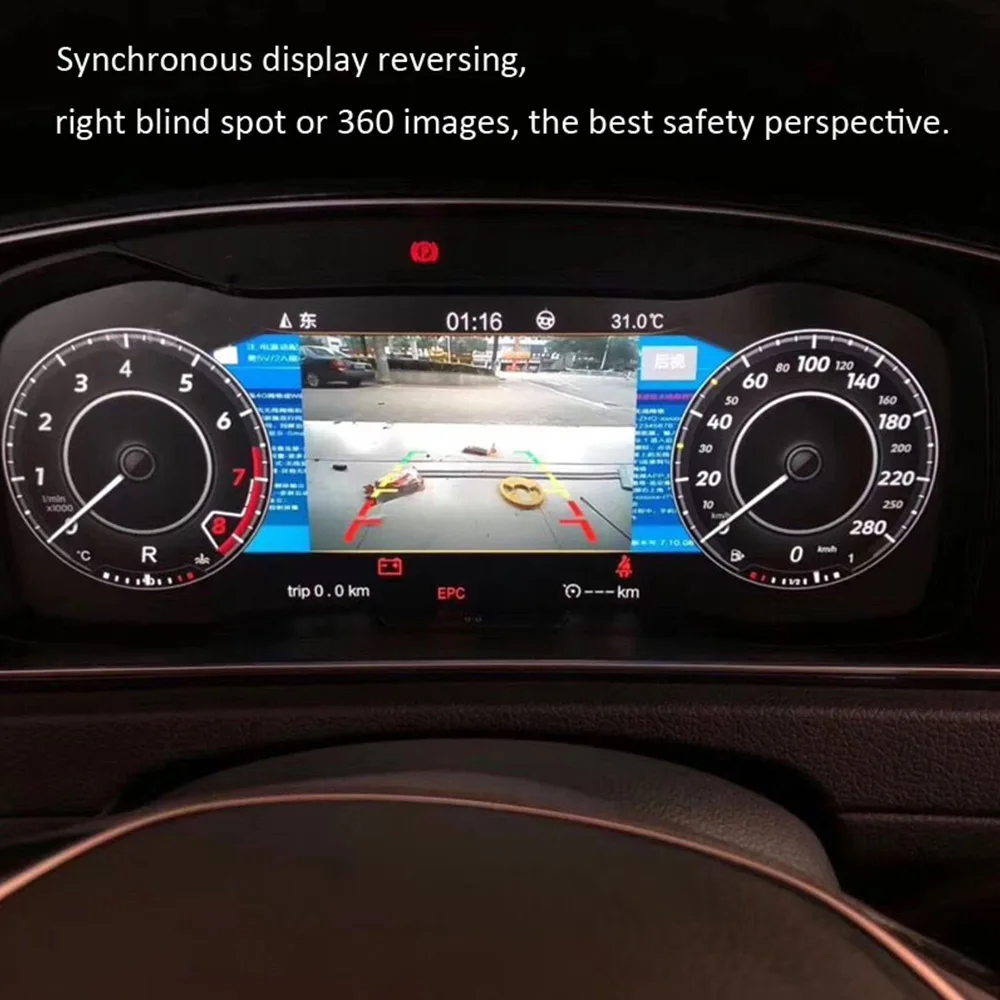 Цифровой приборной панели кластер виртуального инструмента для VW B8 PASSAT CC Golf 7 5
