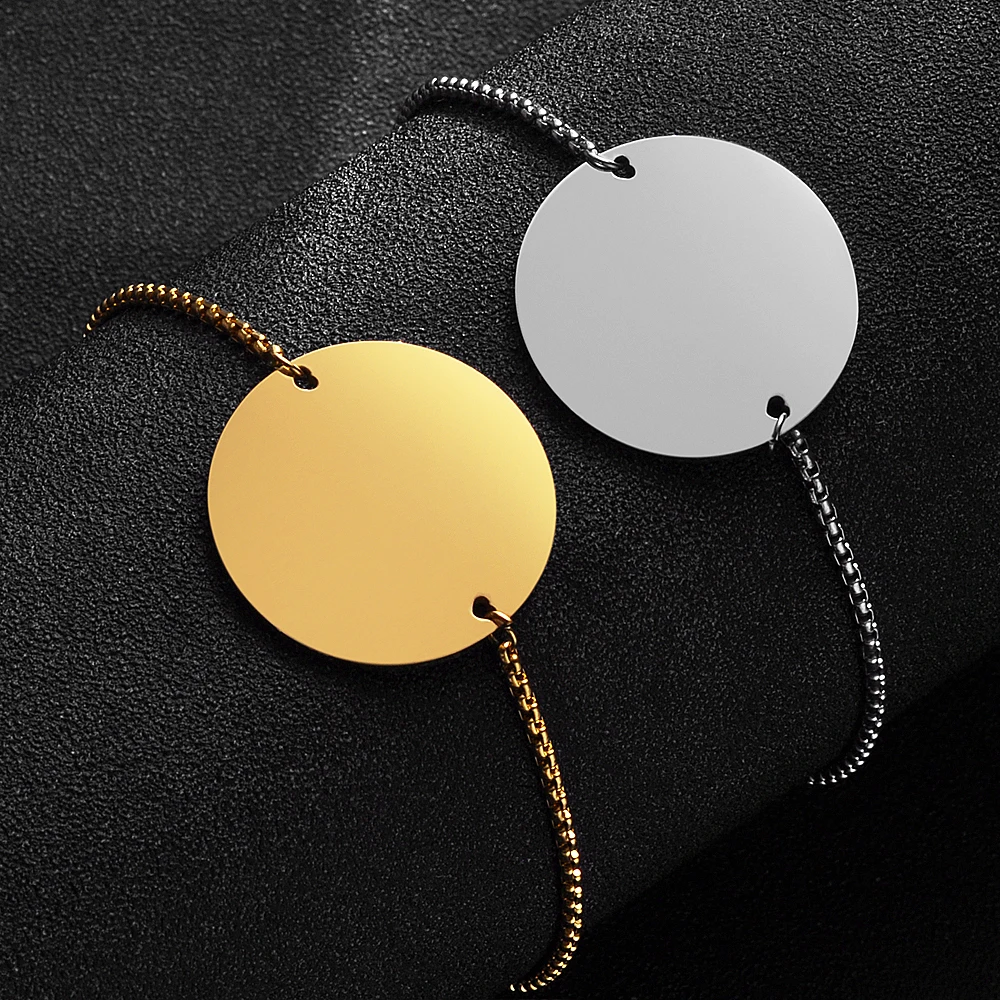 Браслет цепочка из нержавеющей стали с отверстием в форме сердца 30 мм|Браслеты