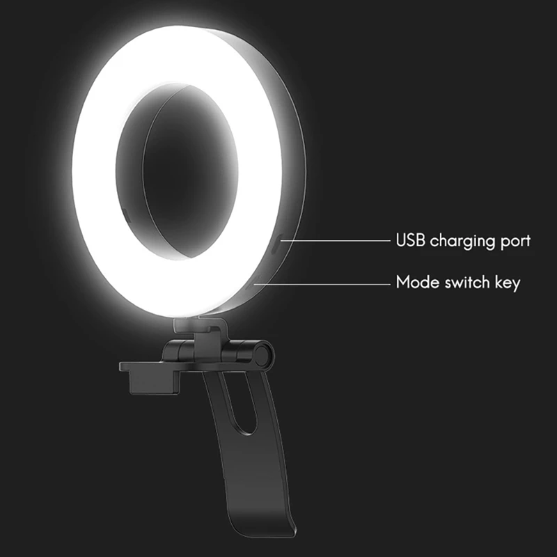 fill light mini portable color temperature adjustment 200mah battery mobile phone computer camera live beauty fill light free global shipping