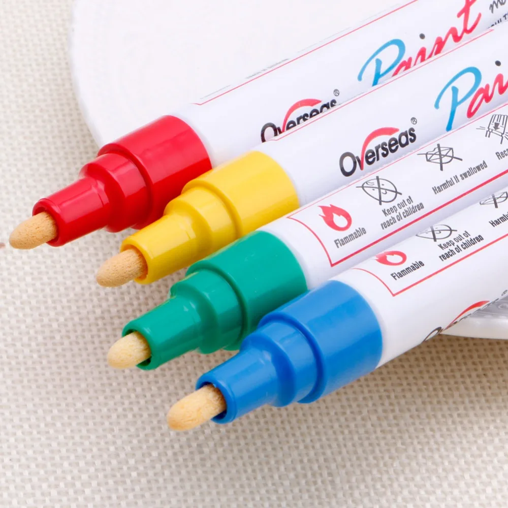 8 цветов водонепроницаемая ручка автомобильные шины протекторы Перманентный