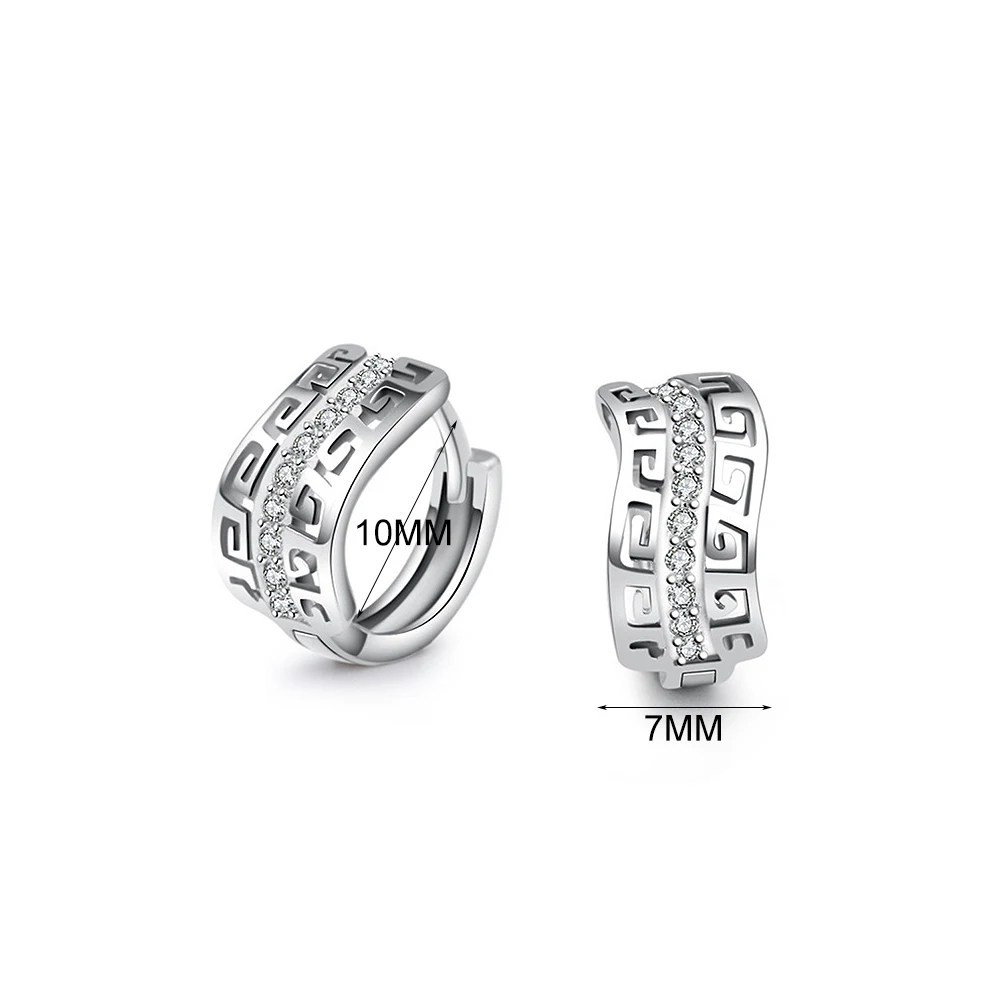 Женские серьги-кольца MEETSOFT серьги из тибетского серебра с защитой от аллергии