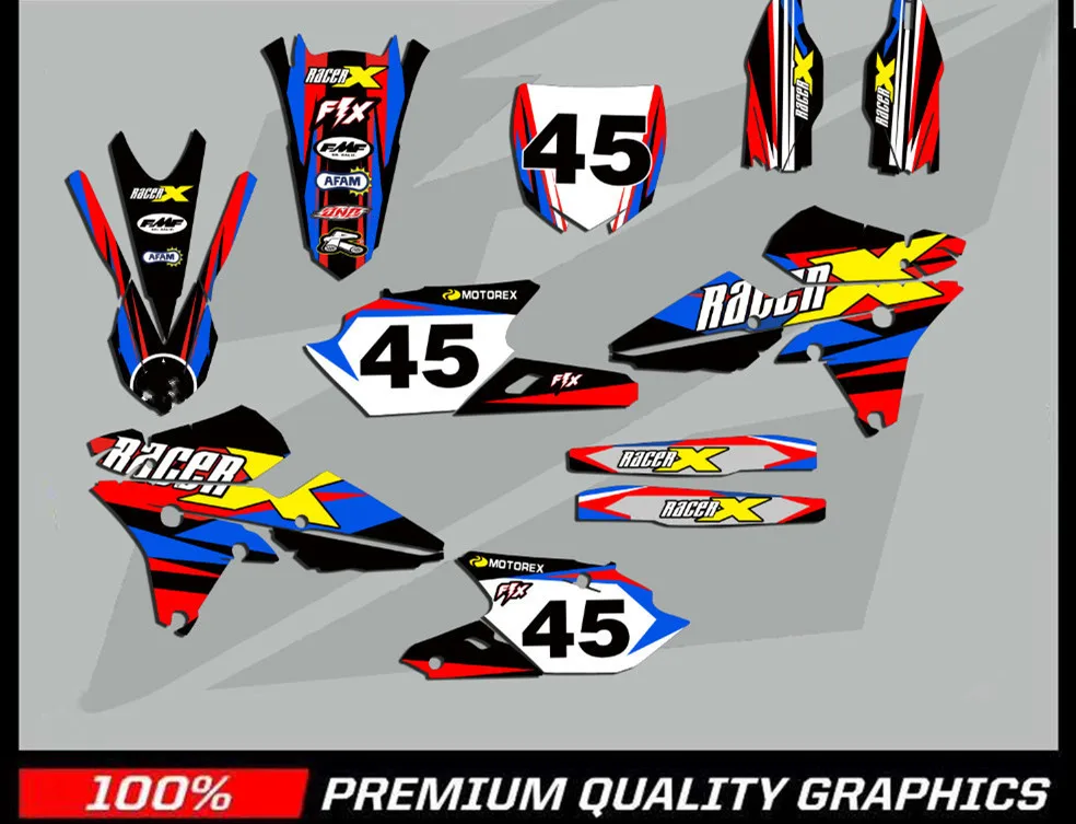 Для YAMAHA 250 WRF 2019-2015 team фоны графические наклейки Наборы наклеек для WRF250 WR250F 2015 2016 2017